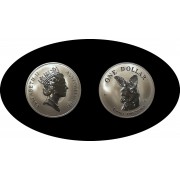Australia 1 OZ onza 1995 Canguro Kangaroo 1 $ Plata Ag 