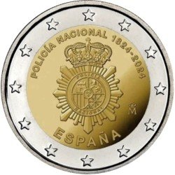 España 2024 2 € euros conmemorativos Policía Nacional España 2024 2 € euros conmemorativos Policía Nacional