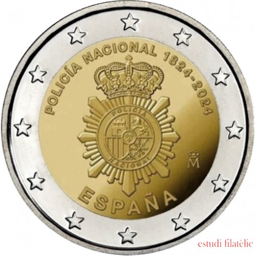 España 2024 2 € euros conmemorativos Policía Nacional 