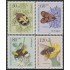 Alemania Berlín 673/76 1984 Sorteo por la juventud insectos de la polinización MNH