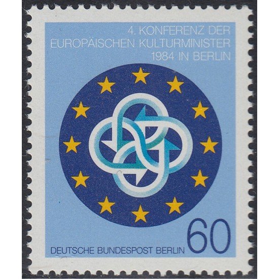 Alemania Berlín 682 1984 4º Conferencia de ministros europeos de cultura MNH