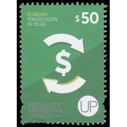 Argentina 3055 2014 Economía Renegociación de deudas MNH