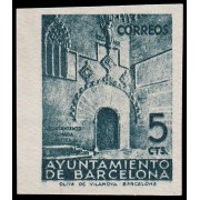 Barcelona 20 1938 Puerta Gótica del Ayuntamiento Sin dentar Sin goma