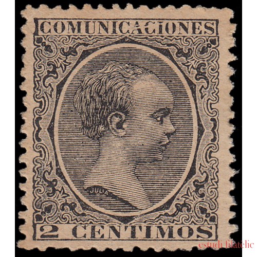 España Spain 214 1889-1901 Alfonso XIII Pelón Sin goma 