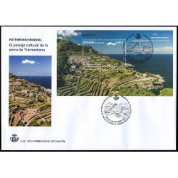 España Spain 5703 2023 Patrimonio Mundial El paisaje cultural de la serra de Tramuntana SPD Sobre Primer Día España Spain 5703 2023 Patrimonio Mundial El paisaje cultural de la serra de Tramuntana SPD Sobre Primer Día