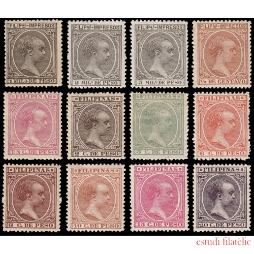 Filipinas 105/16 1894 Alfonso XIII MH