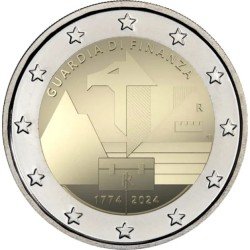 Italia 2024 2 € euros conmemorativos Guardia di Finanza Italia 2024 2 € euros conmemorativos Guardia di Finanza