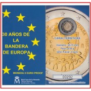 España Spain 2015 Cartera 2€ euros Proof Bandera 