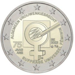 Bélgica 2023 2 € euros conmemorativos Sufragio Femenino Bélgica 2023 2 € euros conmemorativos Sufragio Femenino