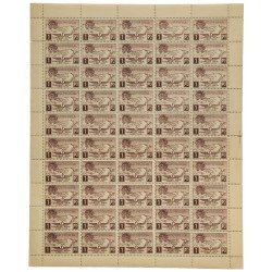 Andorra Española NE 16 1931 Montañas En hoja completa de 50 sellos MNH Andorra Española NE 16 1931 Montañas En hoja completa de 50 sellos MNH