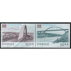 Suecia Sweden 2465/66 2005 Inauguración del puente Svinesund Emisión conjunta con Noruega MNH Suecia Sweden 2465/66 2005 Inauguración del puente Svinesund Emisión conjunta con Noruega MNH