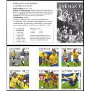Suecia Sweden C2380 2004 100 aniv de la Asociación Sueca de Fútbol Carnet Autoadhesivos