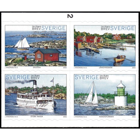 Suecia Sweden 2388/91 2004 El archipiélago de Stockholm Autoadhesivos Suecia Sweden 2388/91 2004 El archipiélago de Stockholm Autoadhesivos