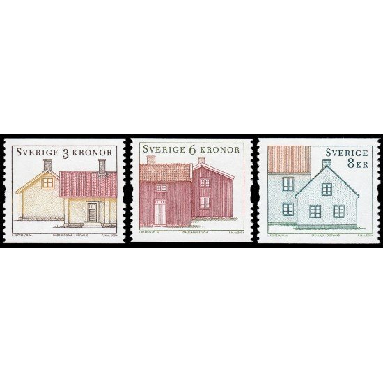 Suecia Sweden 2397/99 2004 Arquitectura Casas tradicionales MNH Suecia Sweden 2397/99 2004 Arquitectura Casas tradicionales MNH