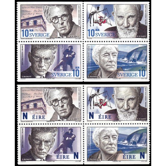 Suecia Sweden 2404/07 2004 Personalidades Premios Nobel de Literatura Irlandeses MNH Suecia Sweden 2404/07 2004 Personalidades Premios Nobel de Literatura Irlandeses MNH