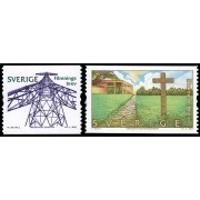 Suecia Sweden 2481/82 2005 Patrimonio mundial Estación de radio Grimeton Cementerio de Skogskirkogarden MNH
