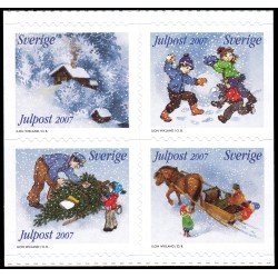 Suecia Sweden 2592/95 2007 Navidad Ilustraciones de los cuentos infantiles de Astrid Lindgren Autoadhesivos Suecia Sweden 2592/95 2007 Navidad Ilustraciones de los cuentos infantiles de Astrid Lindgren Autoadhesivos