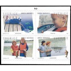 Suecia Sweden 2566/69 2007 Pesca y verano Autoadhesivos Suecia Sweden 2566/69 2007 Pesca y verano Autoadhesivos
