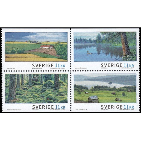 Suecia Sweden 2571/74 2007 Paisajes en verano MNH