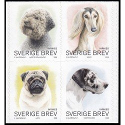 Suecia Sweden 2600/03 2008 Fauna Perros Autoadhesivos Suecia Sweden 2600/03 2008 Fauna Perros Autoadhesivos