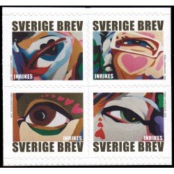 Suecia Sweden 2611/14 2008 Arte Pintura Ojos Autoadhesivos Suecia Sweden 2611/14 2008 Arte Pintura Ojos Autoadhesivos