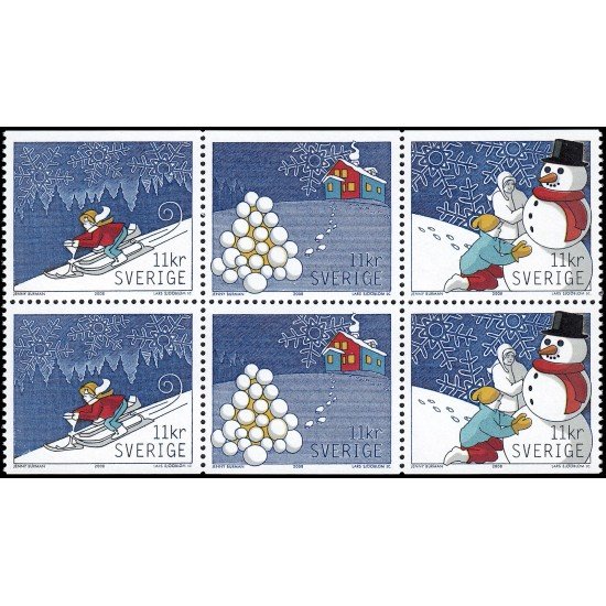 Suecia Sweden C2653 2008 Las alegrías de la nieve Carnet MNH Suecia Sweden C2653 2008 Las alegrías de la nieve Carnet MNH