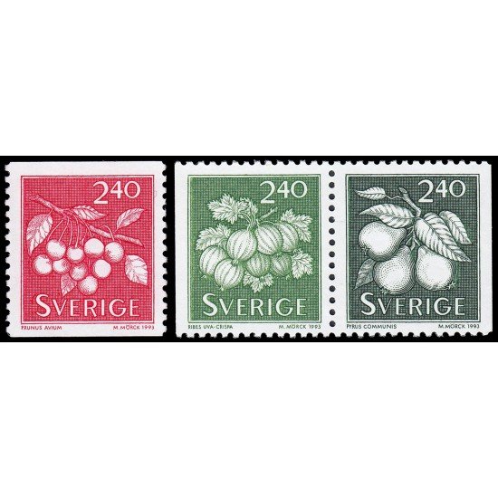 Suecia Sweden 1749/51 1993 Frutos MNH Suecia Sweden 1749/51 1993 Frutos MNH