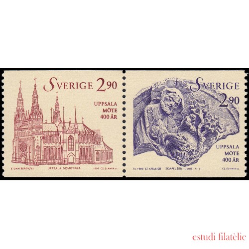 Suecia Sweden 1752/53 1993 400 aniv. del sínodo de Upsala MNH