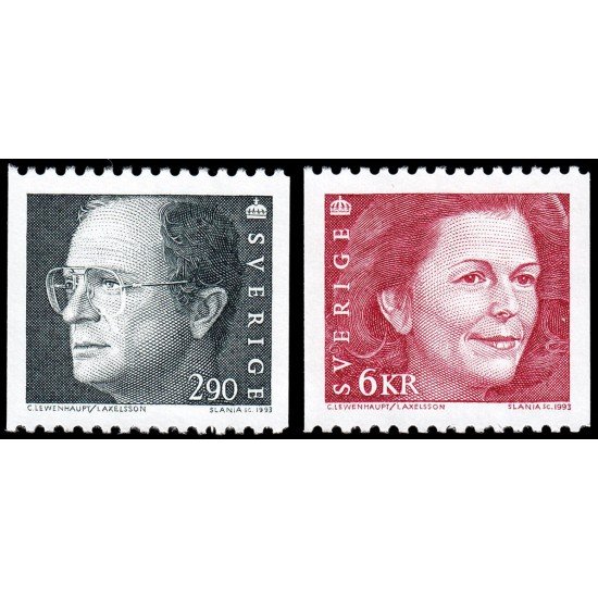 Suecia Sweden 1736/37 1993 Rey Carlos Gustavo XVI y Reina Silvia MNH Suecia Sweden 1736/37 1993 Rey Carlos Gustavo XVI y Reina Silvia MNH