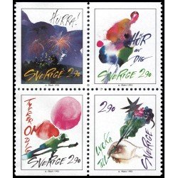 Suecia Sweden 1767/70 1993 Deseos y felicitaciones MNH Suecia Sweden 1767/70 1993 Deseos y felicitaciones MNH