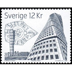 Suecia Sweden 2687 2009 Construcciones espectaculares suecas Edificio Turning Torso MNH Suecia Sweden 2687 2009 Construcciones espectaculares suecas Edificio Turning Torso MNH