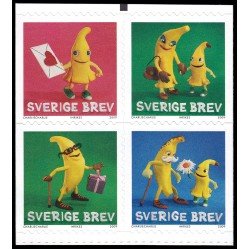 Suecia Sweden 2671/74 2009 Fruta Banana Autoadhesivos Suecia Sweden 2671/74 2009 Fruta Banana Autoadhesivos