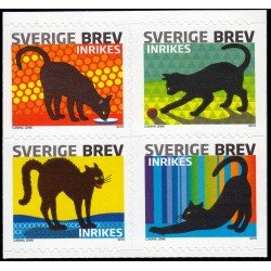 Suecia Sweden 2717/20 2010 El comportamiento del gato Autoadhesivos Suecia Sweden 2717/20 2010 El comportamiento del gato Autoadhesivos