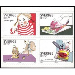 Suecia Sweden 2757/60 2010 Gastronomía Delicias Autoadhesivos Suecia Sweden 2757/60 2010 Gastronomía Delicias Autoadhesivos
