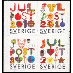 Suecia Sweden 2764/67 2010 Navidad Autoadhesivos Suecia Sweden 2764/67 2010 Navidad Autoadhesivos