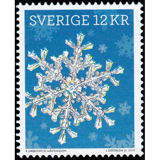 Suecia Sweden 2769 2010 Cristal de nieve MNH Suecia Sweden 2769 2010 Cristal de nieve MNH