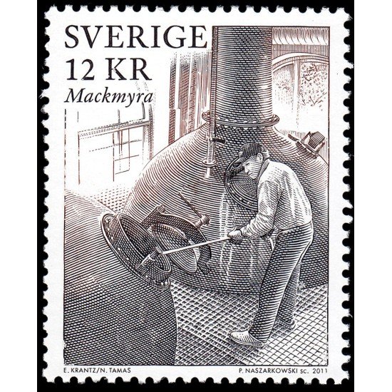 Suecia Sweden 2796 2011 Industria Artesanía y tradición Destilería de Mackmyra MNH Suecia Sweden 2796 2011 Industria Artesanía y tradición Destilería de Mackmyra MNH