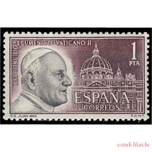 España Spain 1480 1962 Concilio Ecunémico Vaticano MNH
