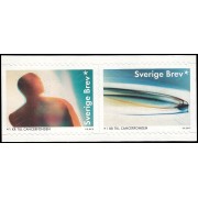 Suecia Sweden 2846/47  2012 Sellos de beneficéncia Sociedad sueca contra el cancer Autoadhesivos