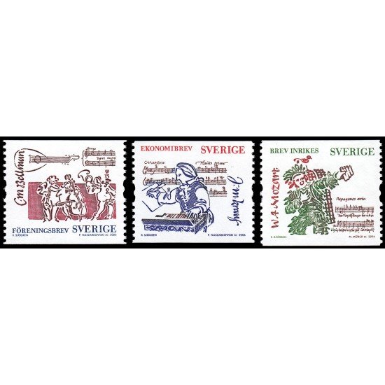 Suecia Sweden 2524/26 2006 Personalidades de la música y la literatura MNH Suecia Sweden 2524/26 2006 Personalidades de la música y la literatura MNH