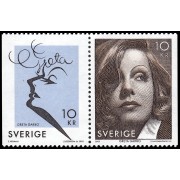 Suecia Sweden 2475/76 2005 Personalidades Centenario del nacimiento de la actriz Greta Garbo MNH