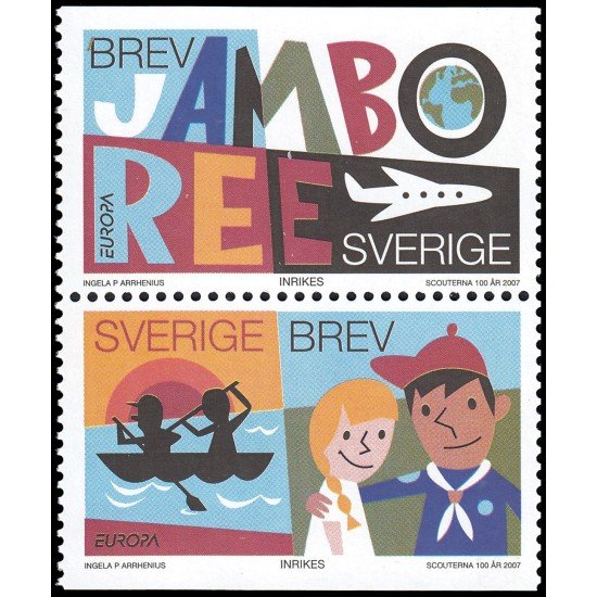 Suecia Sweden 2556/57 2007 Europa Exploración MNH Suecia Sweden 2556/57 2007 Europa Exploración MNH