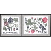 Suecia Sweden 2991/92 2014 Flora Flores y bayas Autoadhesivos