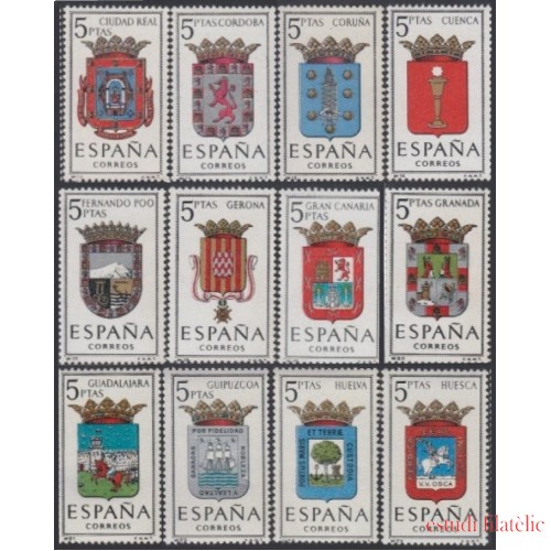 España Spain 1481/92 1963 Escudos de las capitales de provincias españolas MNH