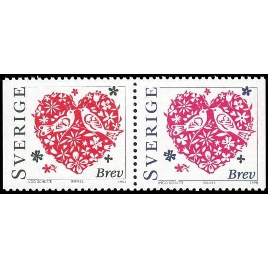 Suecia Sweden 2019/20 1998 San Valentín MNH Suecia Sweden 2019/20 1998 San Valentín MNH