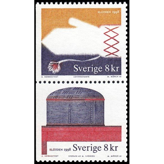 Suecia Sweden 2028/29 1998 Artesanía MNH Suecia Sweden 2028/29 1998 Artesanía MNH