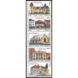 Suecia Sweden 2021/25 1998 Casas suecas Edificios urbanos MNH Suecia Sweden 2021/25 1998 Casas suecas Edificios urbanos MNH
