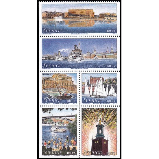 Suecia Sweden 2032/37 1998 Estocolmo ciudad bajo el agua MNH Suecia Sweden 2032/37 1998 Estocolmo ciudad bajo el agua MNH