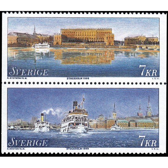 Suecia Sweden 2038/39 1998 Estocolmo Capital europea de la cultura 1998 MNH Suecia Sweden 2038/39 1998 Estocolmo Capital europea de la cultura 1998 MNH