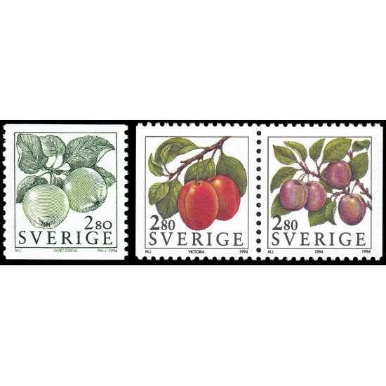 Suecia Sweden 1790/92 1994 Frutas MNH Suecia Sweden 1790/92 1994 Frutas MNH